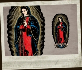Virgin de Guadeloupe Santa Cruz Sticker -klein-