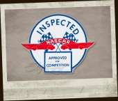 NASCAR Inspected sticker