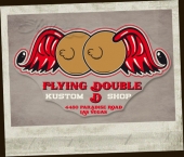 Flying Tits Double D sticker -large-