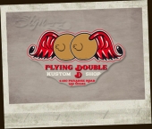 Flying Tits Double D sticker -small-