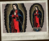 Virgin de Guadeloupe sticker -large-