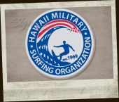 Hawaii Military Surfing Sticker