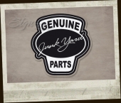 Genuine Junk Yard Parts bw Sticker