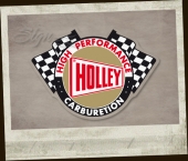 Holley Carburetion gold sticker