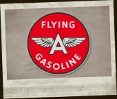 Flying A Gasoline Sticker