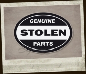 Genuine Stolen Parts bw Sticker