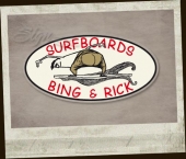 Surfboards by Bing & Rick Sticker